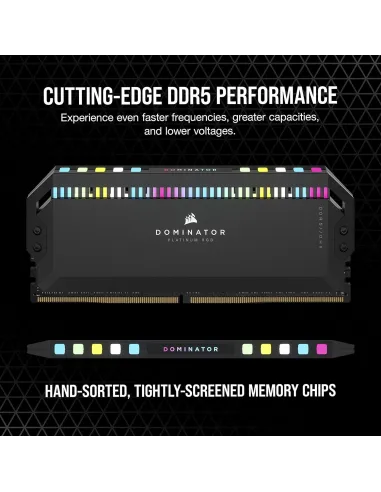 Corsair Dominator Platinum RGB DDR5 6200MHz 32GB (2x16GB) CL36 Negra