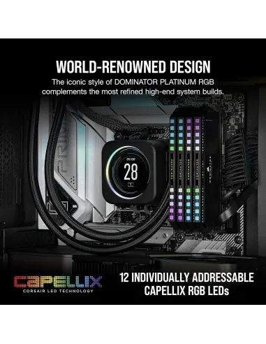 Corsair Dominator Platinum RGB DDR5 6200MHz 32GB (2x16GB) CL36 Negra