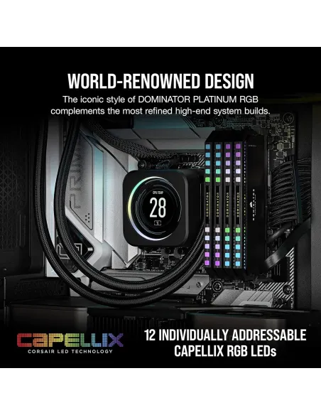 Corsair Dominator Platinum RGB DDR5 6200MHz 32GB (2x16GB) CL36 Negra