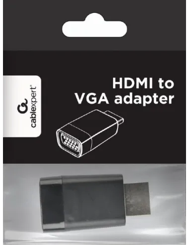 Gembird A-HDMI-VGA-001 Conversor de Imagen HDMI a VGA Full HD Negro