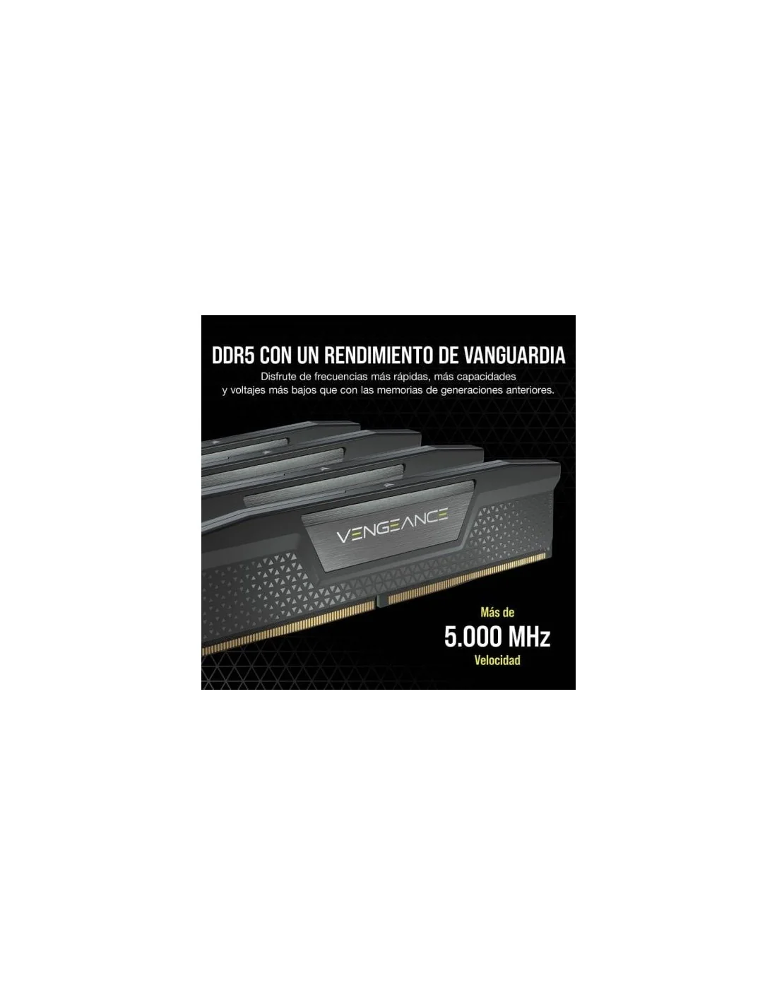 Corsair Vengeance DDR5 5200MHz 16GB CL40 Negra