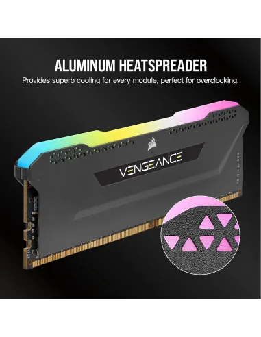 Corsair Vengeance RGB Pro SL DDR4 3600MHz PC4-28800 16GB (2x8GB) CL18 Gris