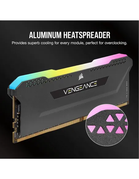 Corsair Vengeance RGB Pro SL DDR4 3600MHz PC4-28800 16GB (2x8GB) CL18 Gris