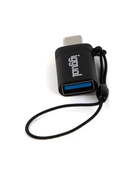 Iggual IGG318409 Adaptador de Imagen USB-C a USB-A Negro