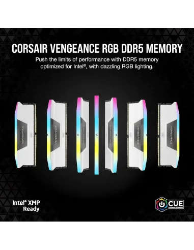 Corsair Vengeance RGB DDR5 5600MHz 32GB (2x16GB) CL40 Blanca