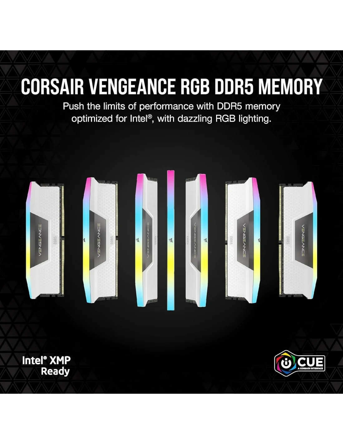 Corsair Vengeance RGB DDR5 5600MHz 32GB (2x16GB) CL40 Blanca