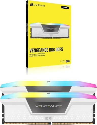 Corsair Vengeance RGB DDR5 5600MHz 32GB (2x16GB) CL40 Blanca