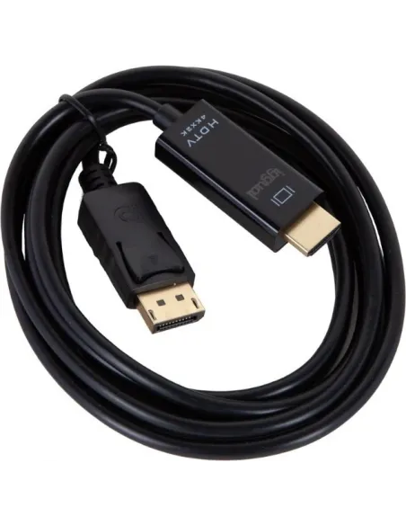 Iggual IGG319055 Adaptador de Imagen DisplayPort a HDMI 4K 2m Negro