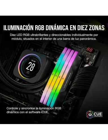 Corsair Vengeance RGB DDR5 6000MHz 32GB (2x16GB) CL30 Negra