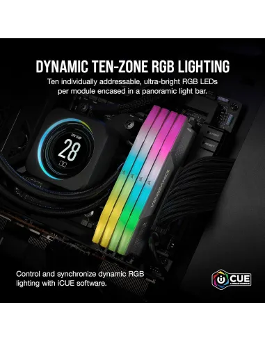 Corsair Vengeance DDR5 6000MHz 32GB (2x16GB) CL36 Memoria Dual AMD EXPO e Intel XMP Gris