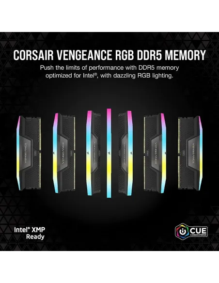 Corsair Vengeance RGB DDR5 6000MHz PC5-48000 32GB (2x16GB) CL36 Negra