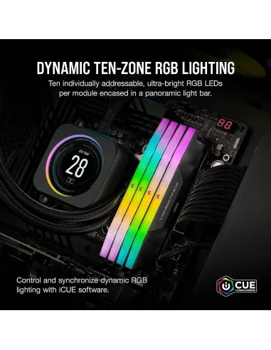 Corsair Vengeance RGB DDR5 6000MHz PC5-48000 32GB (2x16GB) CL36 Negra