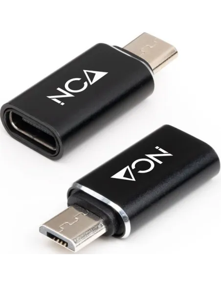 Nanocable 10.02.0014 Adaptador de Imagen microUSB a USB-C Negro