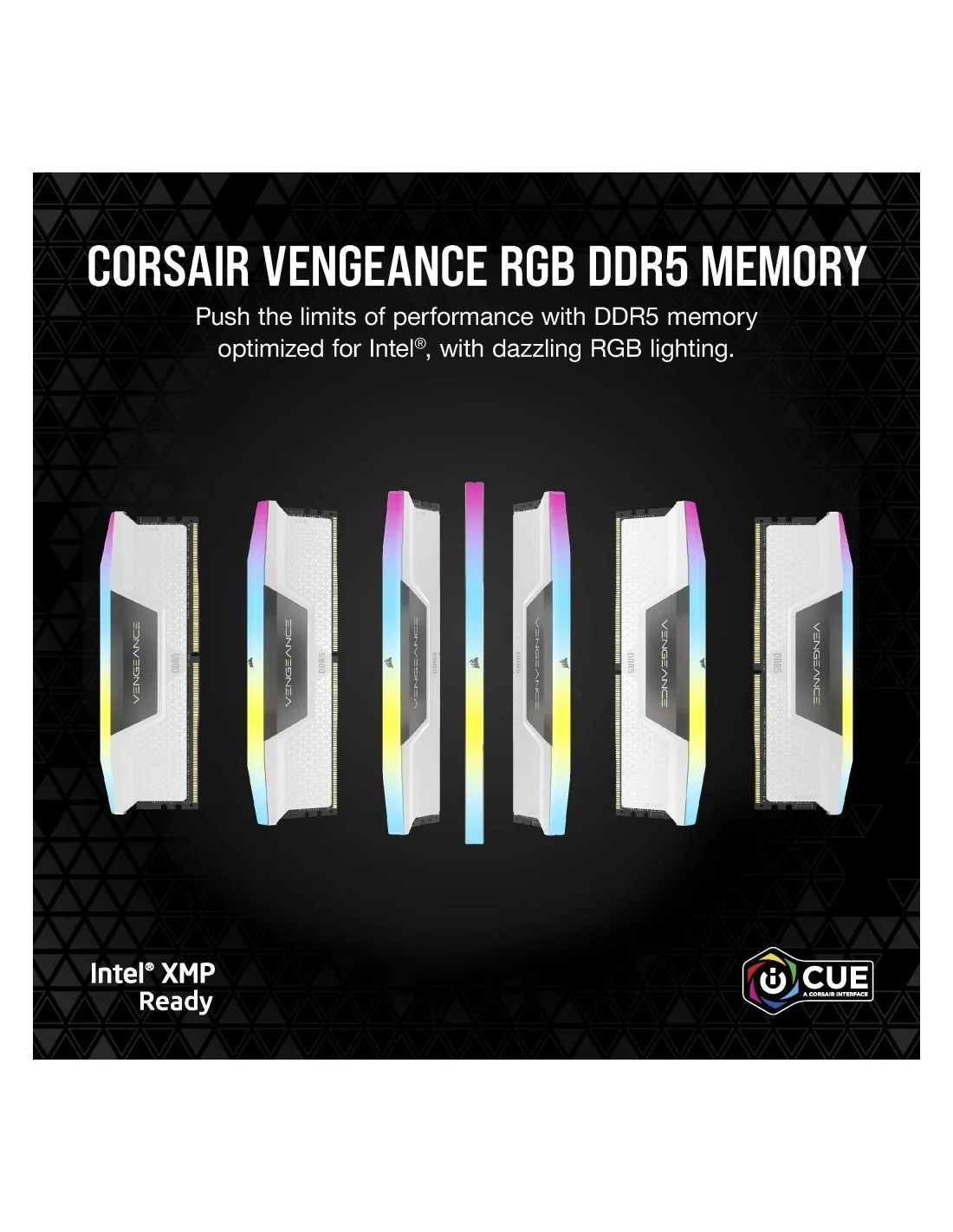 Corsair Vengeance RGB DDR5 6000MHz 32GB (2x16GB) CL36 Blanca