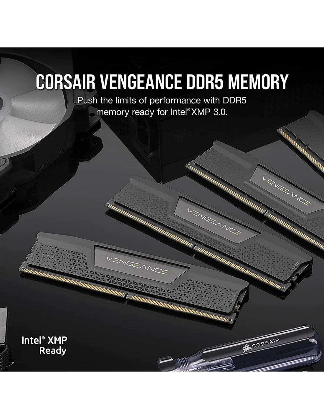 Corsair Vengeance DDR5 6400MHz PC5-51200 32GB (2x16GB) CL32 Negra