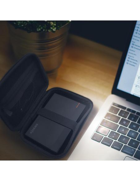 Aisens ASBG-006-BK Estuche para Caja Externa de SSD 2.5" Negra