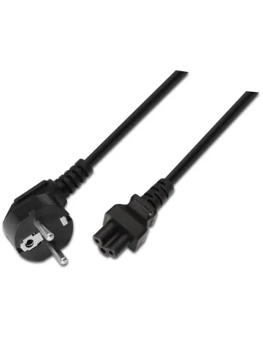 Aisens A132-0172 Cable de Alimentación CEE7 a C5 Macho/Hembra 1.5m Negro