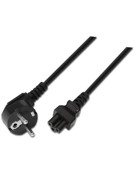 Aisens A132-0172 Cable de Alimentación CEE7 a C5 Macho/Hembra 1.5m Negro