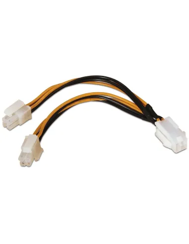Aisens A131-0166 Cable Molex 4+4-Pins a 4-Pins 15cm Negro