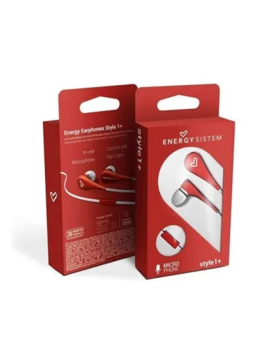 Energy Sistem Style 1+ Auriculares Rojos