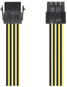 Aisens A131-0419 Cable Molex 8-Pins a 4+4-Pins 30cm Negro Amarillo-CABL52471