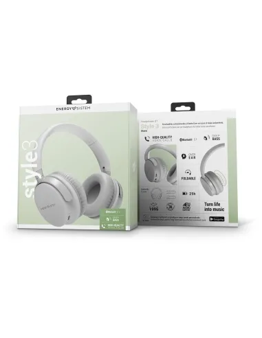 Energy Sistem Style 3 Stone Auriculares Bluetooth Grises