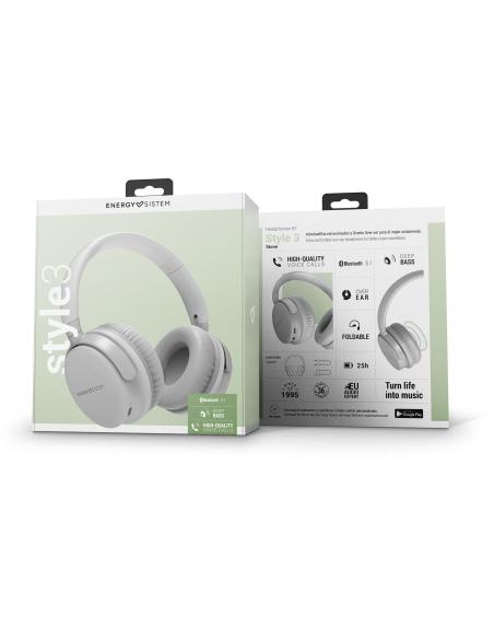 Energy Sistem Style 3 Stone Auriculares Bluetooth Grises