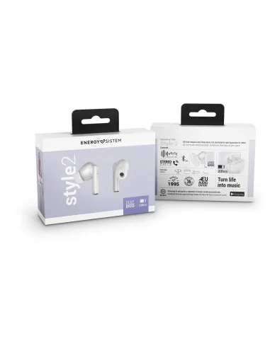 Energy Sistem True Wireless Style 2 Coconut Auriculares Bluetooth Blancos