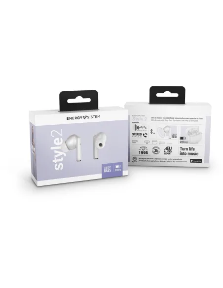 Energy Sistem True Wireless Style 2 Coconut Auriculares Bluetooth Blancos