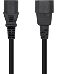 Aisens A132-0466 Cable de Alimentación C13 Acoplador a C14 Acoplador 3m Negro-CABL52823