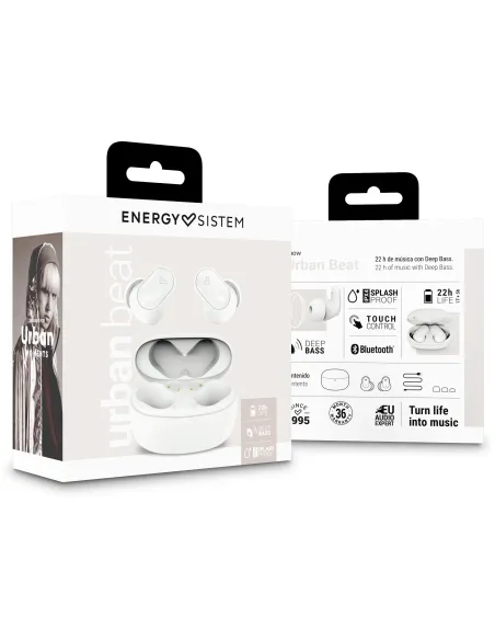 Energy Sistem Urban Beat Auriculares Bluetooth Blancos
