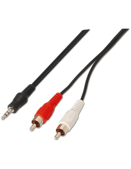 Aisens A128-0148 Cables Jack 3.5 mm a RCA M/M 3 m Negro