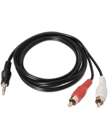 Aisens A128-0148 Cables Jack 3.5 mm a RCA M/M 3 m Negro