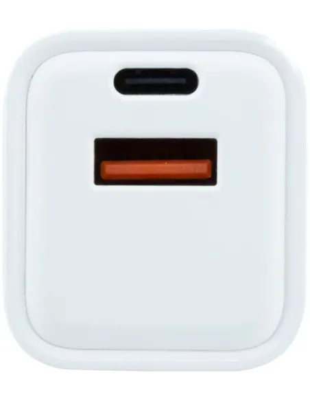 CoolBox COO-CUP-20CA Cargador USB-C/USB-A 20W Blanco
