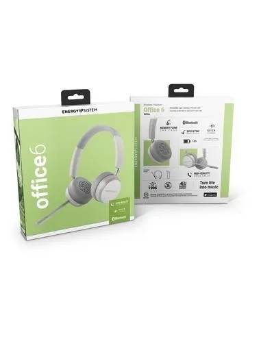 Energy Sistem Wireless Headset Office 6 Auriculares Bluetooth Blancos