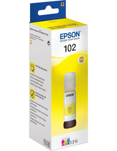 Epson 102 Botella Tinta Ecotank Amarillo 70ml