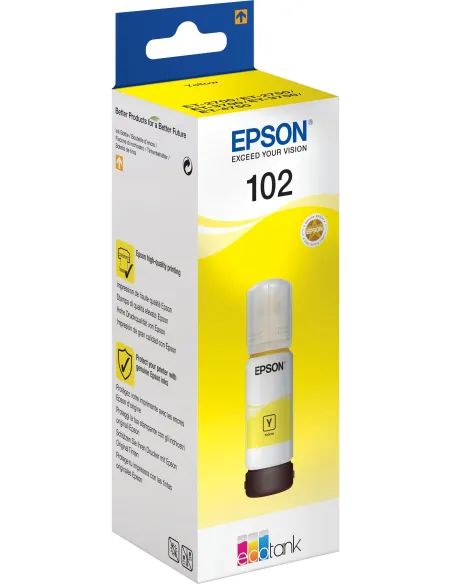 Epson 102 Botella Tinta Ecotank Amarillo 70ml