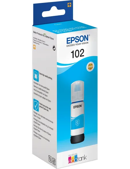Epson 102 Botella Tinta Ecotank Cian 70ml