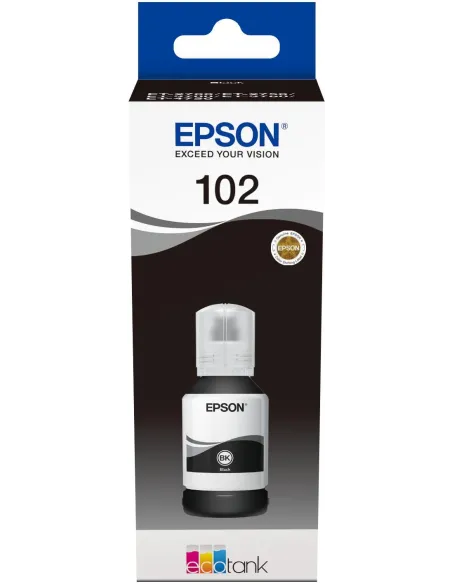 Epson 102 Botella Tinta Ecotank Negro 70ml