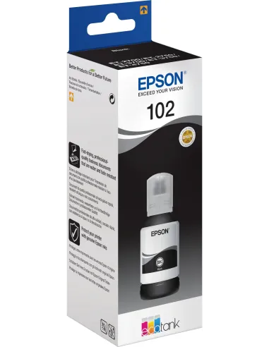 Epson 102 Botella Tinta Ecotank Negro 70ml