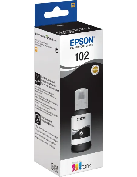 Epson 102 Botella Tinta Ecotank Negro 70ml