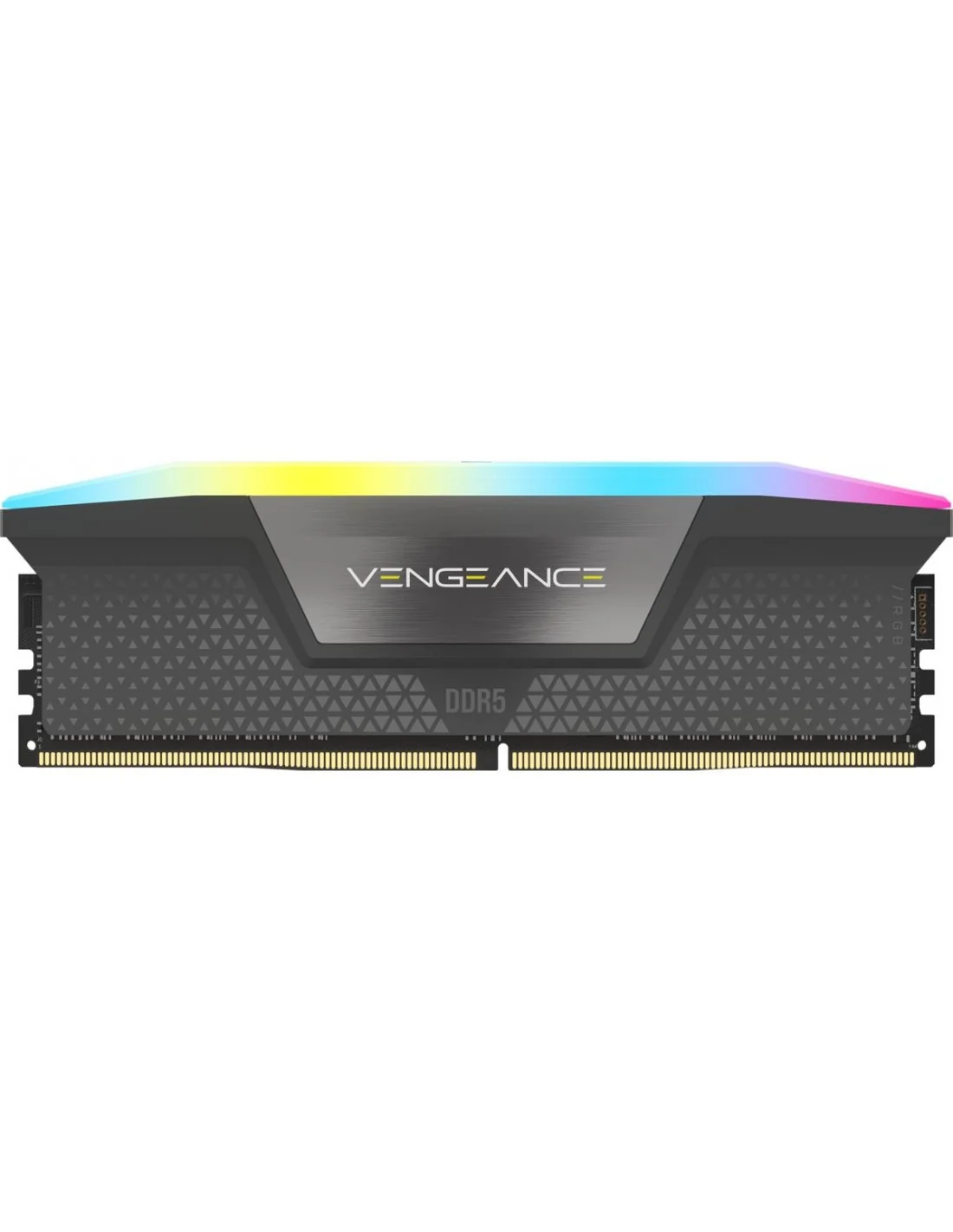 Corsair Vengeance RGB DDR5 5200MHz 64GB (2x32GB) CL40 Memoria Dual AMD EXPO e Intel XMP Gris