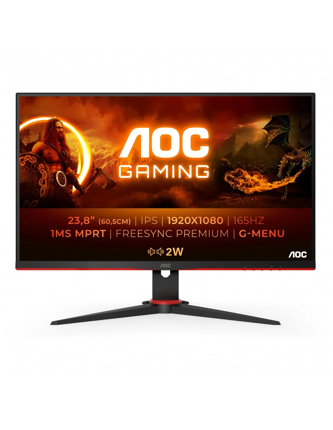 AOC 24G2SPAE/BK 23.8" LED IPS FullHD 165Hz FreeSync Premium