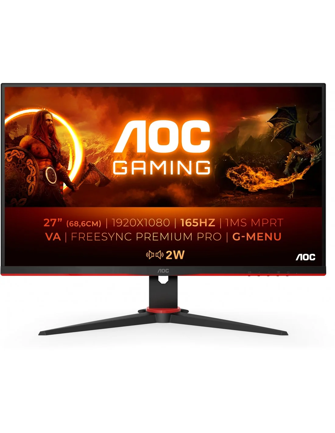 AOC 27G2SAE/BK 27" WLED FullHD 165Hz FreeSync Premium