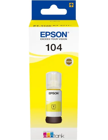 Epson 104 Botella Tinta Ecotank Amarillo 70ml