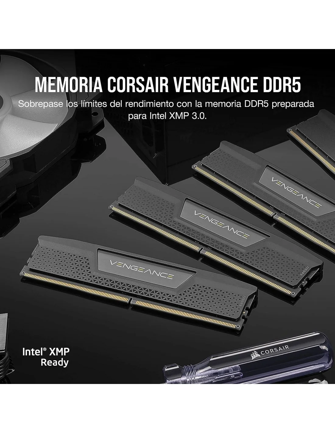 Corsair Vengeance DDR5 6000MHz 64GB (2x32GB) CL30 Negra