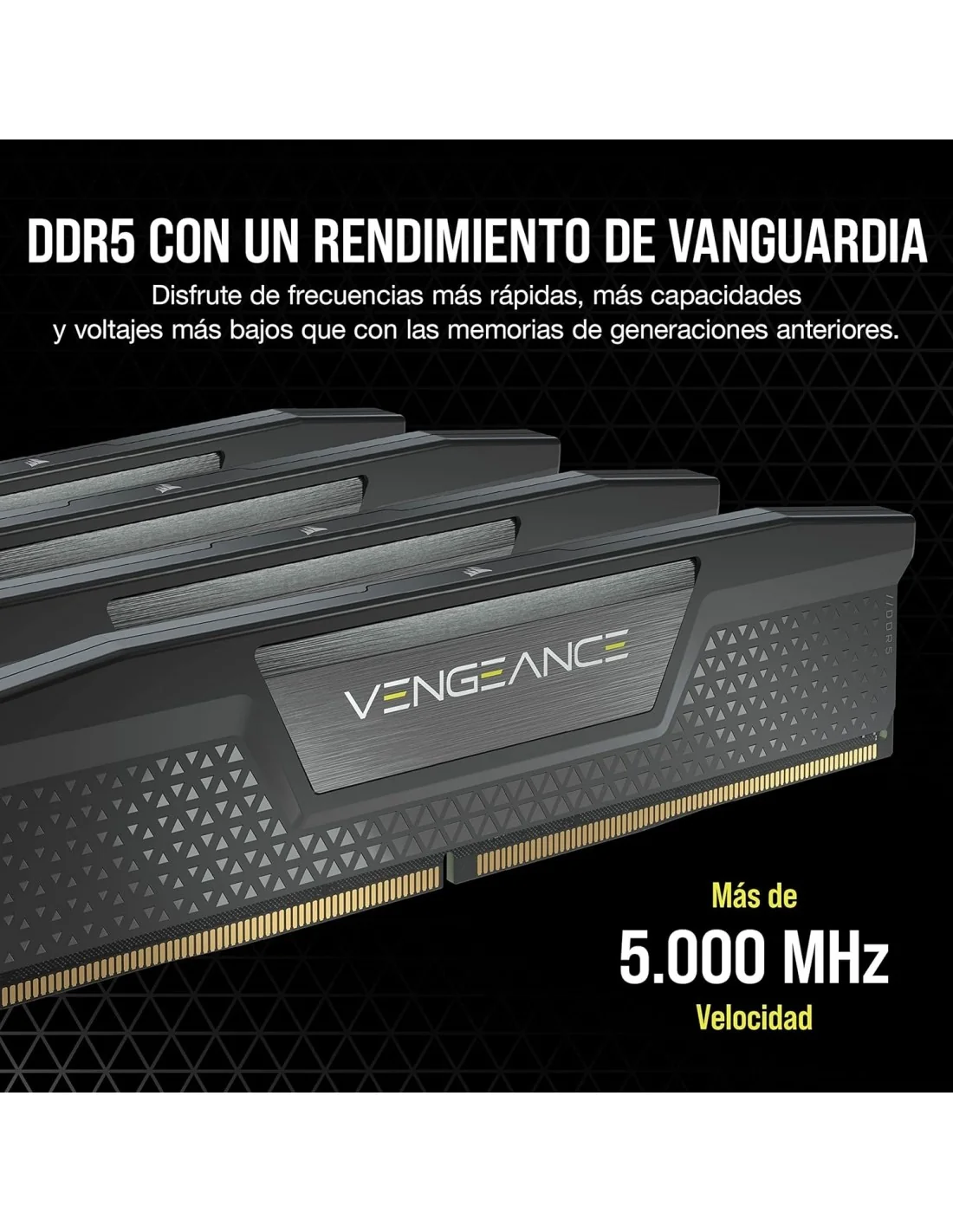 Corsair Vengeance DDR5 6000MHz 64GB (2x32GB) CL30 Negra