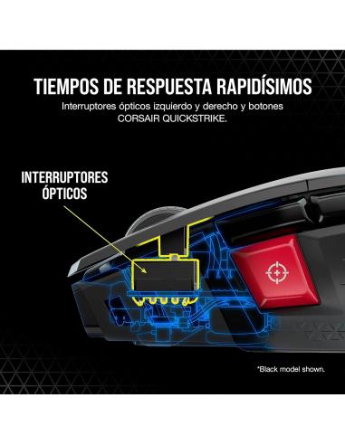 Corsair M65 RGB Ultra Wireless Ratón Gaming Inalámbrico 26000DPI Blanco