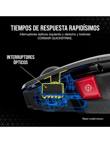 Corsair M65 RGB Ultra Wireless Ratón Gaming Inalámbrico 26000DPI Blanco