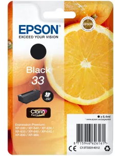 Epson 33 Cartucho de Tinta Negro-C13T33314012